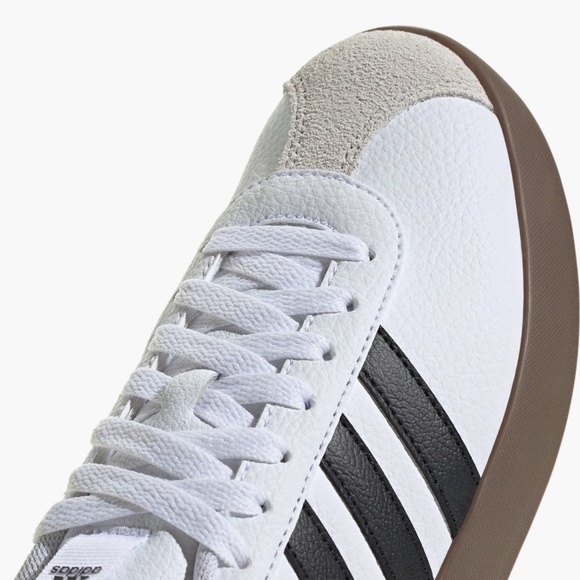Adidas Black and White VL Court Sneakers - Picture 2 of 6